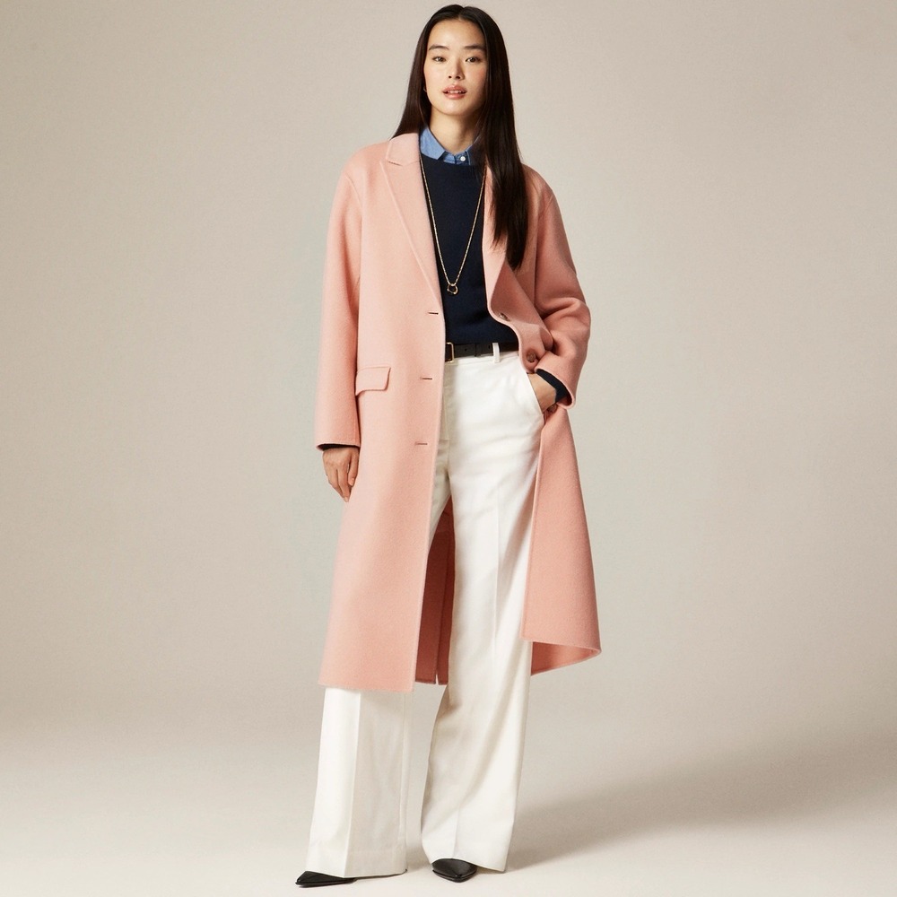 J. CREW Cashmere Blend Chiara topcoat in double face Size 6 NWD $450 CN071